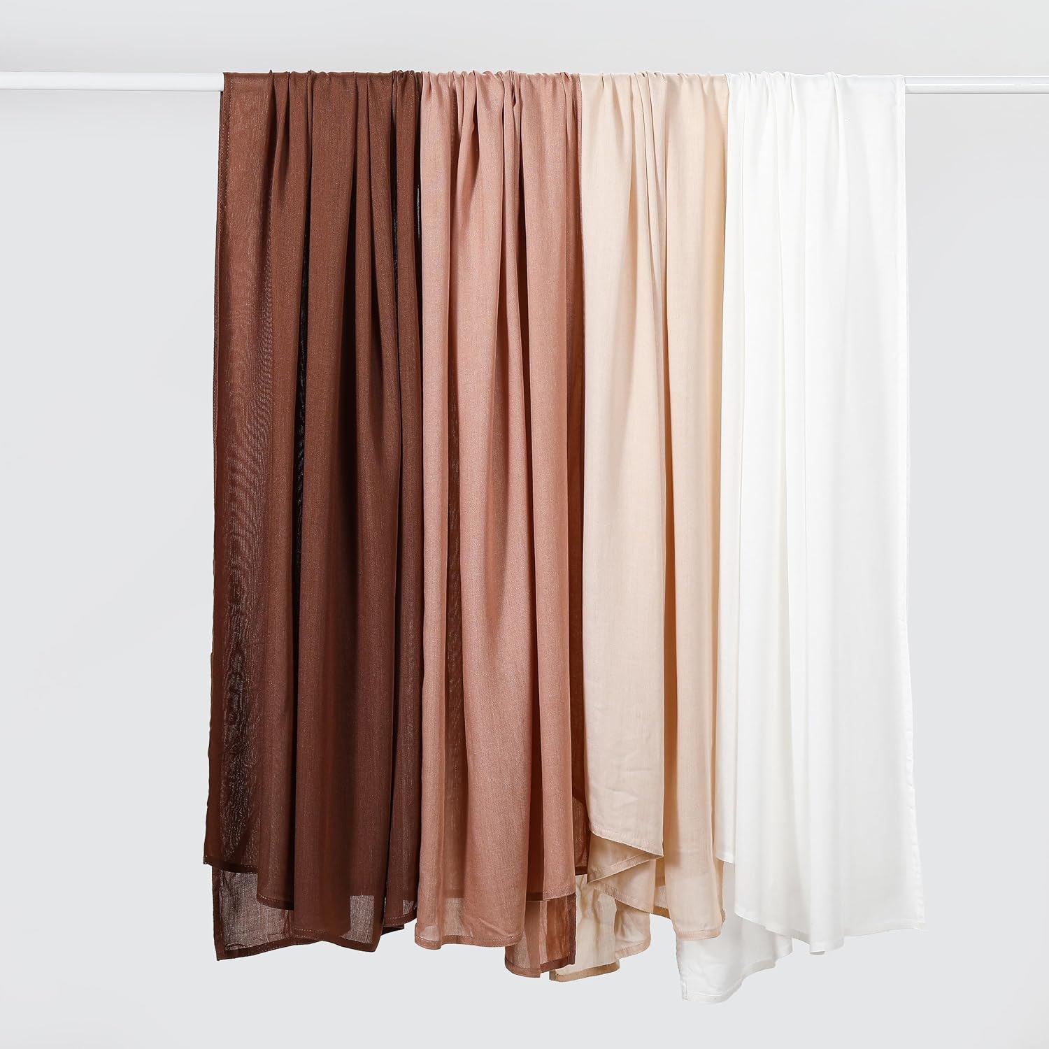 3PC Premium Modal Lightweight Hijab, Fashion Soft Head Scarf Shawl Wraps for Muslim Women Daily Wear