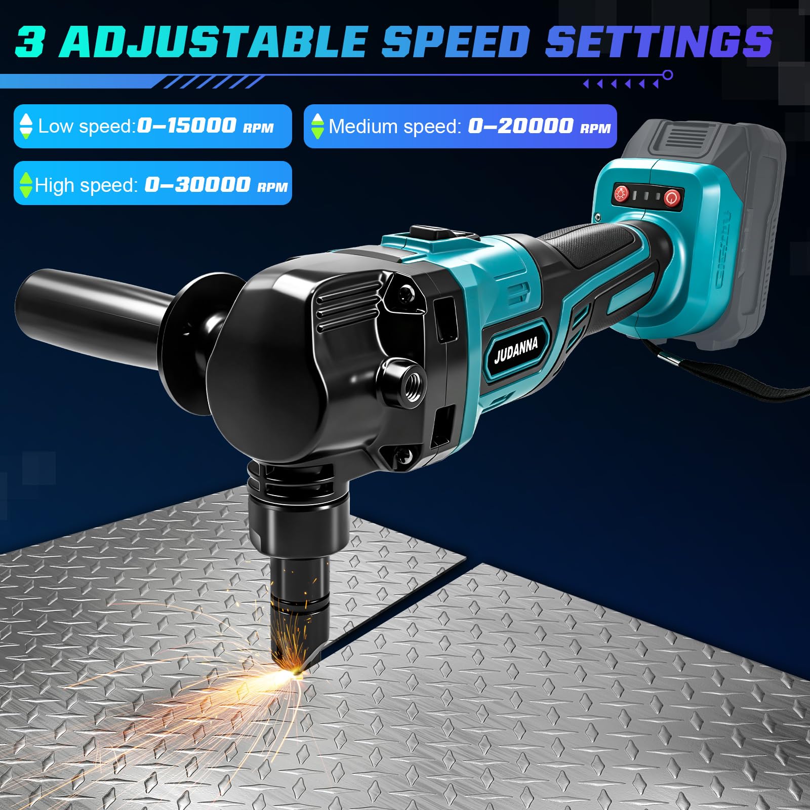 Knabber Grignotant en tôle pour batterie Makita 18 V (sans batterie)