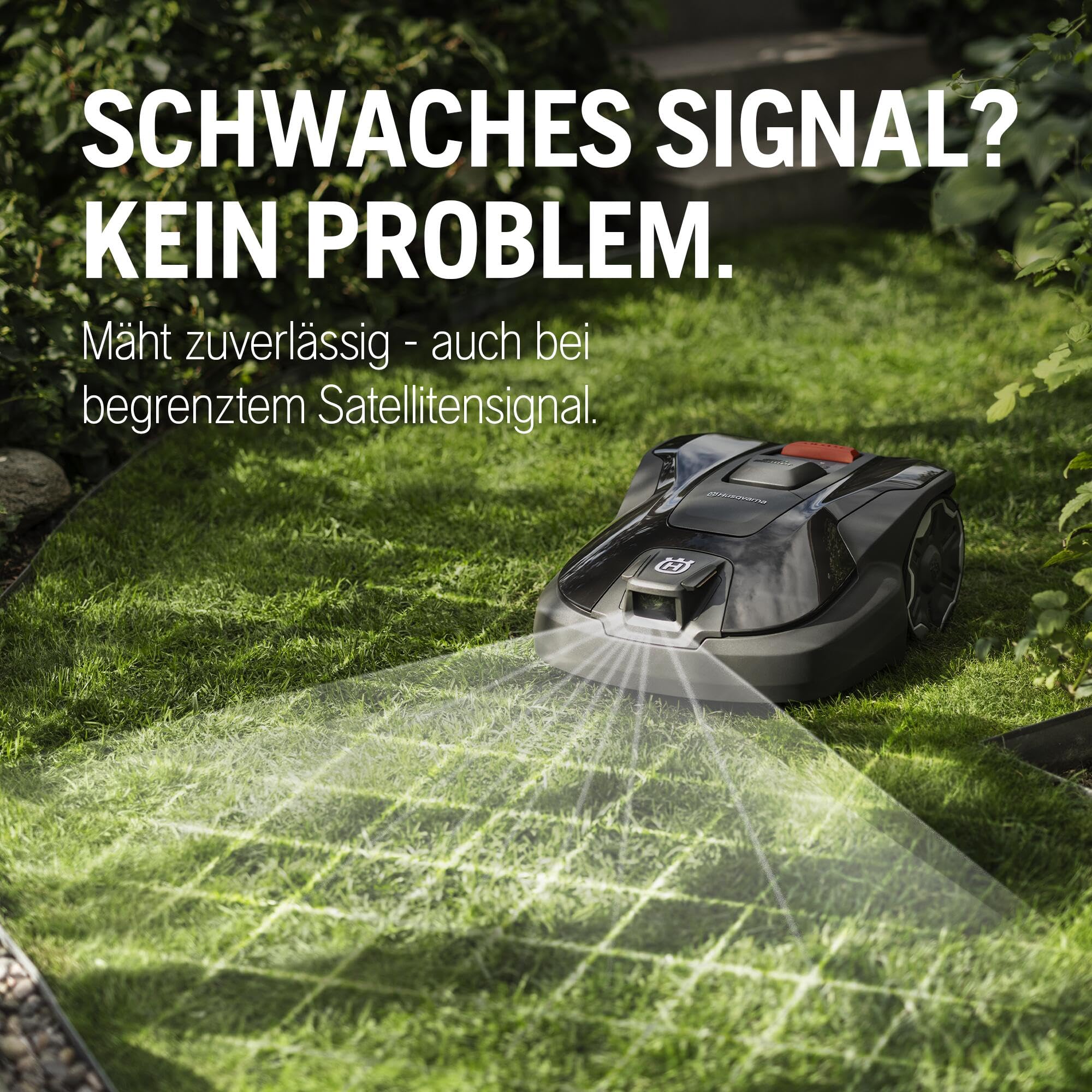HUSQVARNA Automower® Aspire R6V Mähroboter – ohne Begrenzungskabel, AI Vision, GPS-Navigation, App-Steuerung, virtuelle Zonen, bis 600 m² + Garage
