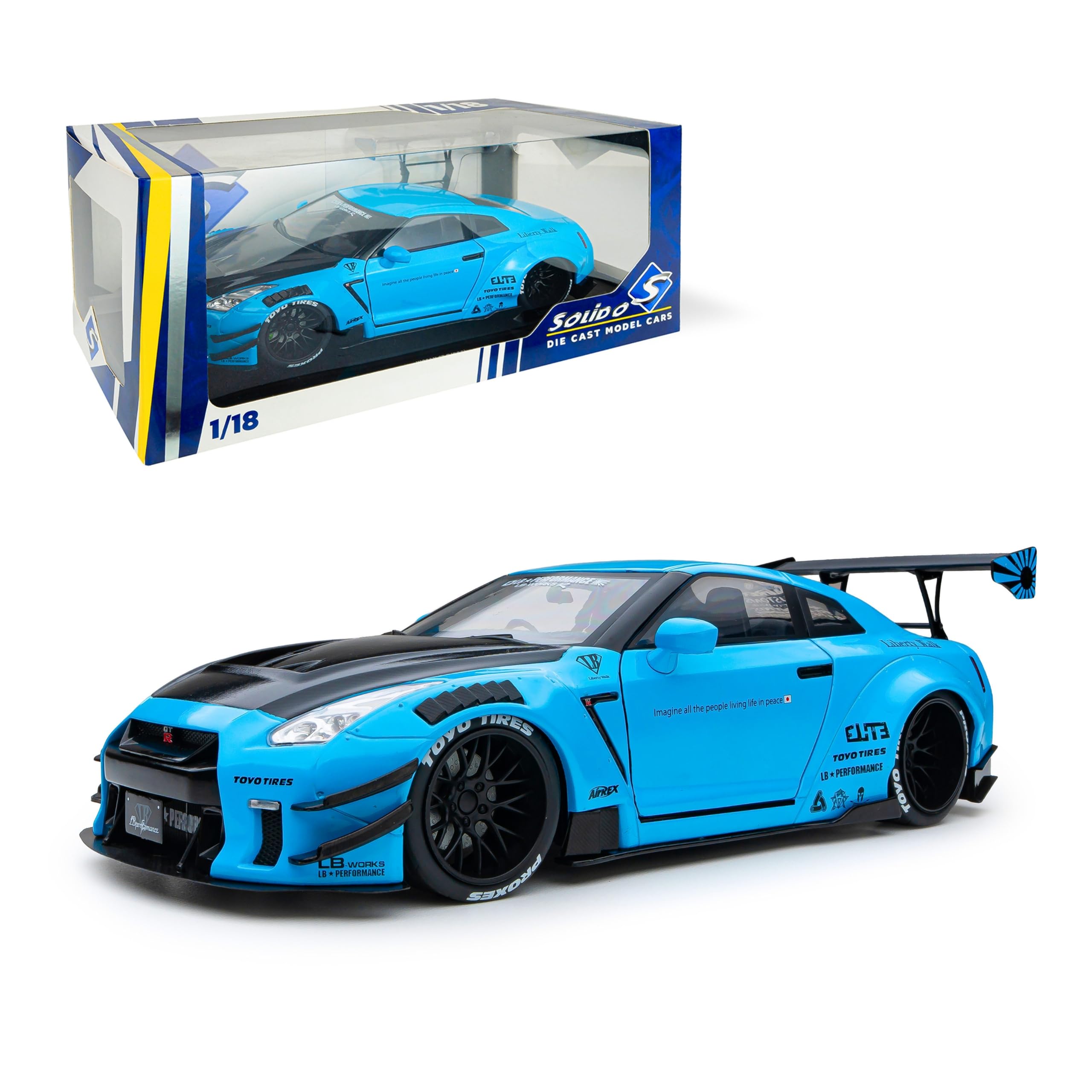 Amazon.co.jp: Solido 1:18 ダイキャストモデル 日産 GT-R (R35