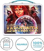 Vista 8 de AQUARIUS Labyrinth - Caja grande de diversión, caja de almacenamiento de lata resistente con mango de plástico y cubierta frontal en relieve