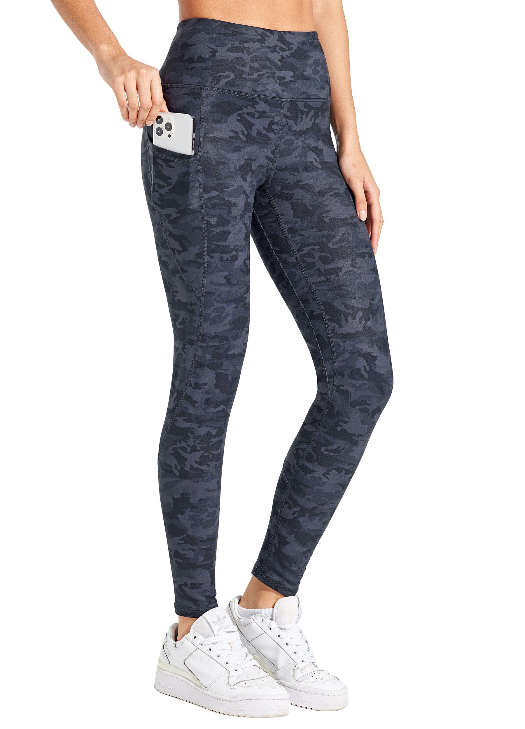 Willit Women's Fleece Lined Leggings Water Resistant Thermal Winter Pants Hiking Yoga Running Tights High Waisted