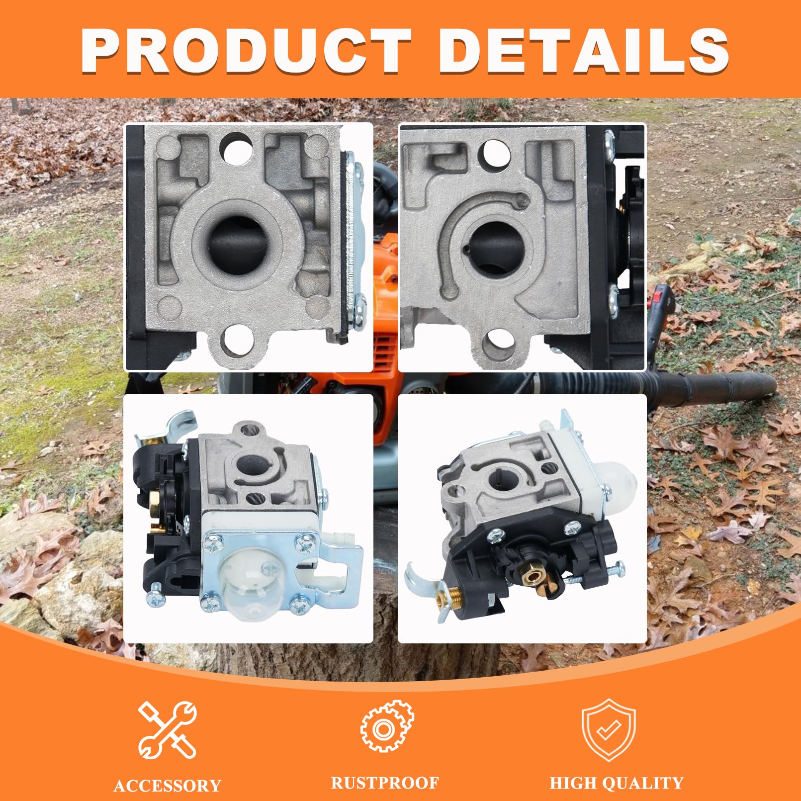 Carburatore per soffiatori Echo PB-265L PB-265LN PB-255 PB-255LN PB-251 ES-255, Carburatore RB-K90 per Echo A021005040 A021005030 con Filtro Dell'aria, Guarnizione del Carburatore