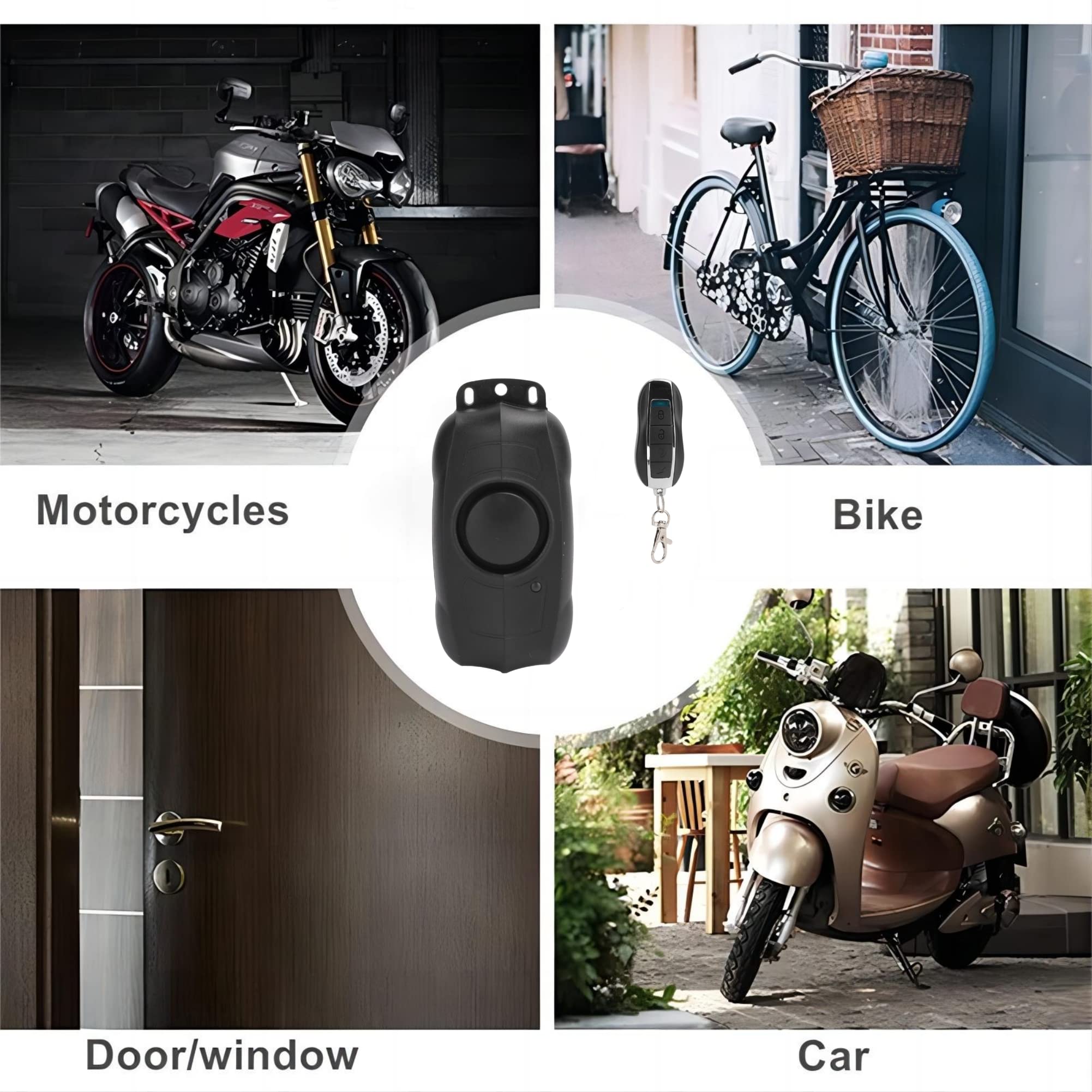 Alarme Antivol Sans Fil 150dB Pour Vélo Et Moto - Capteur De Vibration, Télécommande, étanche IP55, Modèle LY-C1