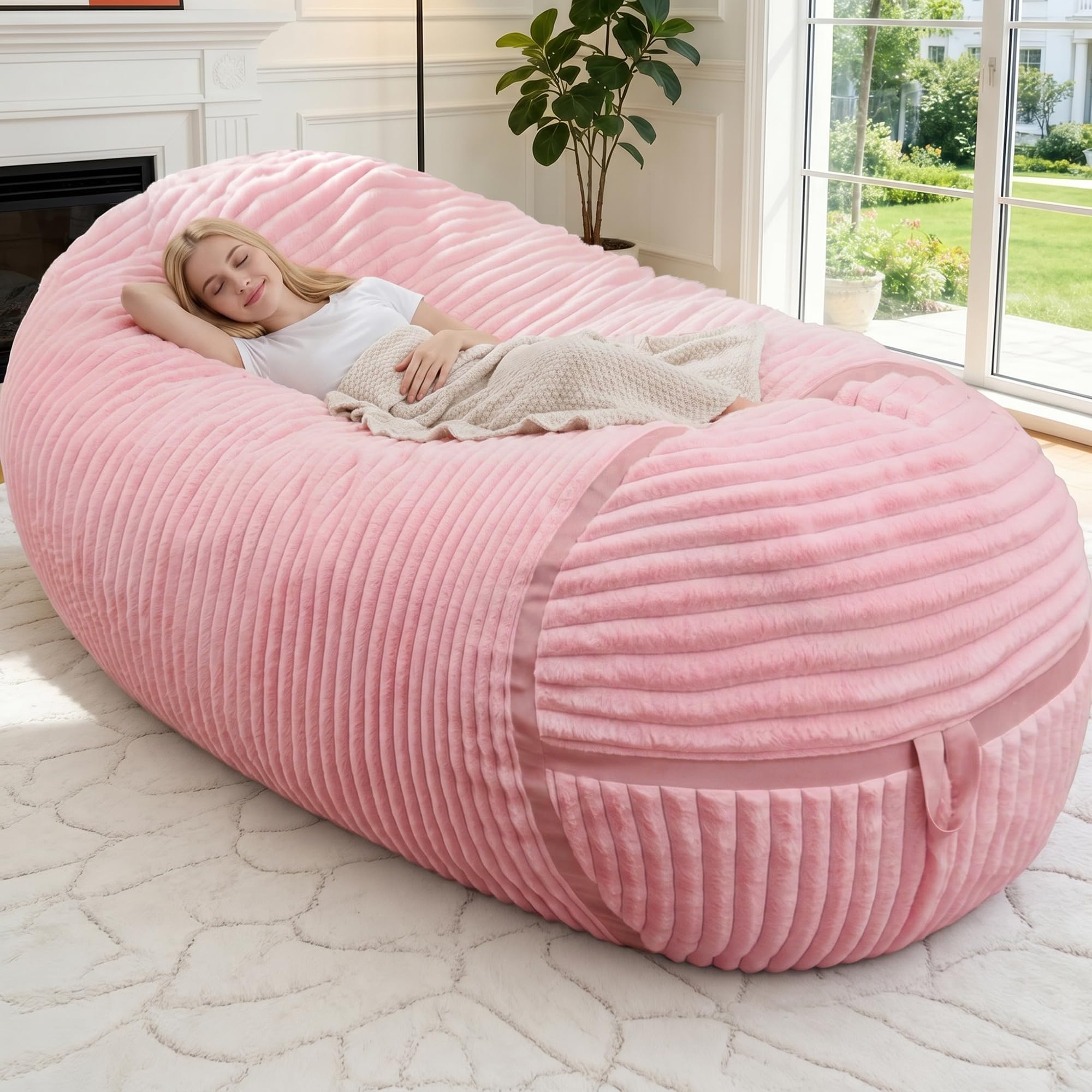 HABUTWAY 6FT Bean Bag (Faux Fur)