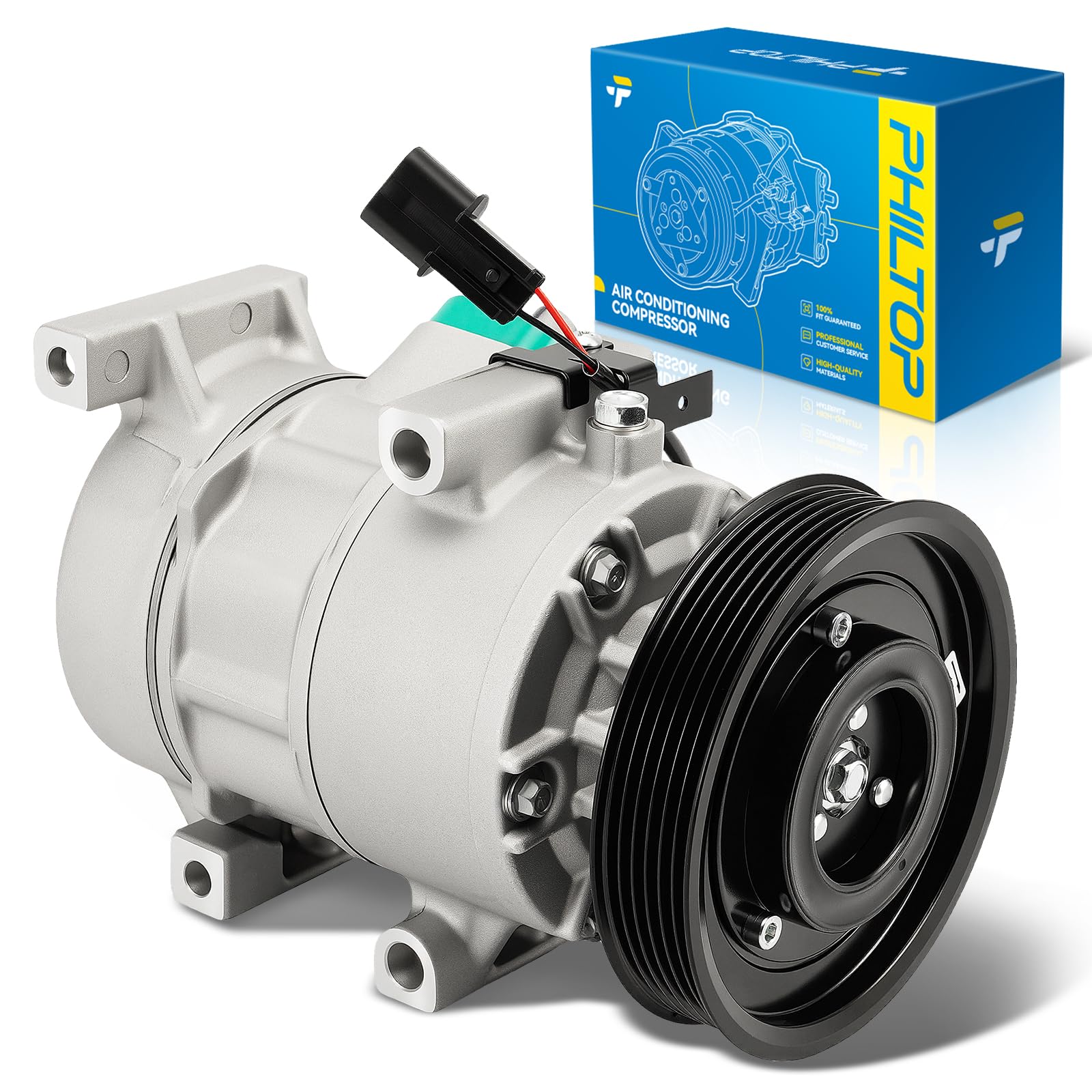 PHILTOP AC1208547 NEW AC Compressor for Accent/Rio 2012-2017