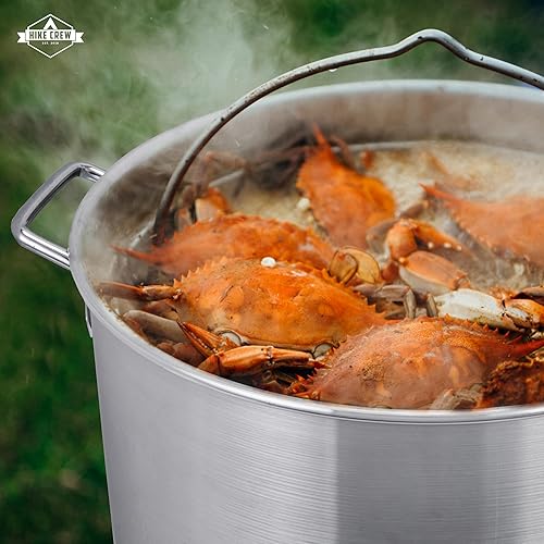 Miniatura 7 de Hike Crew Kit de ebullición al aire libre de 100 cuartos con encendedor, juego de caldera de mariscos de 110,000 BTU para cocinar al vapor o cocinar