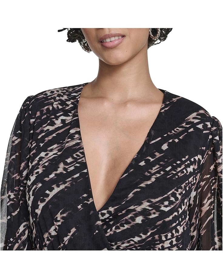 Calvin Klein Long Sleeve Chiffon Shirtdress - #4 of 4