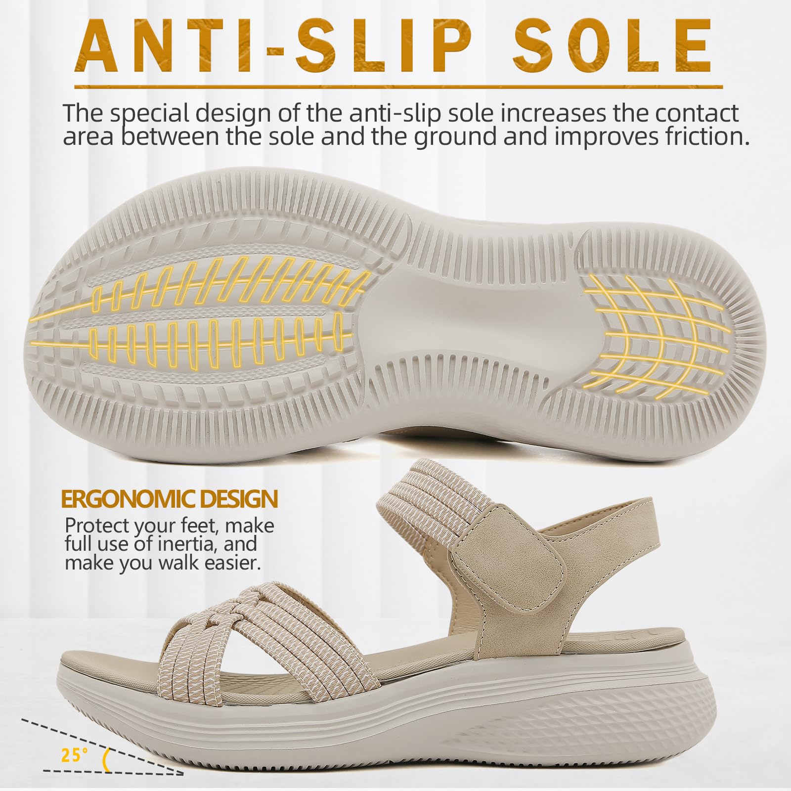 Sandalias Mujer Verano Comodas Zapatos con Punta Abierta