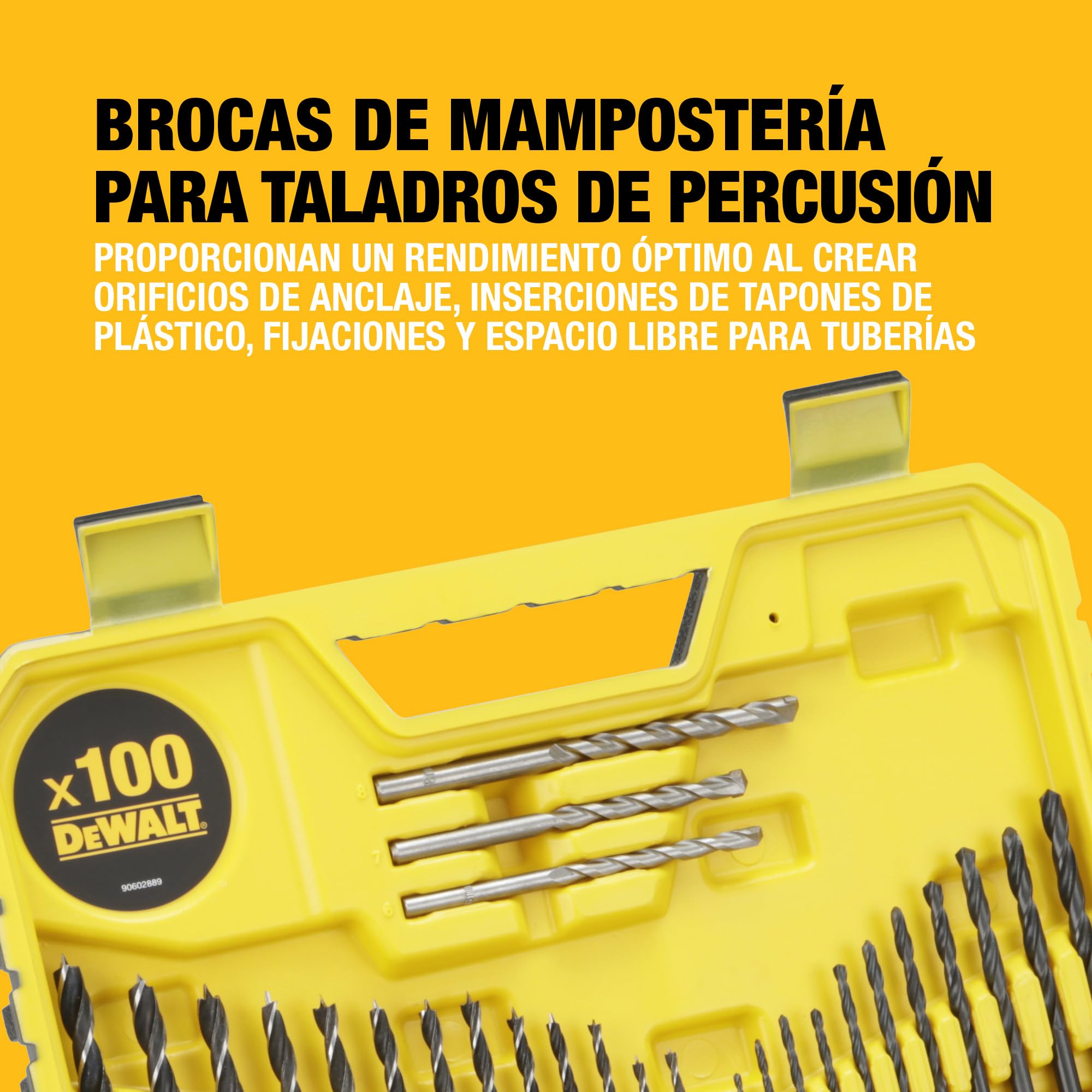 DEWALT - Juego de taladro mixto (100 piezas), DT71563-QZ