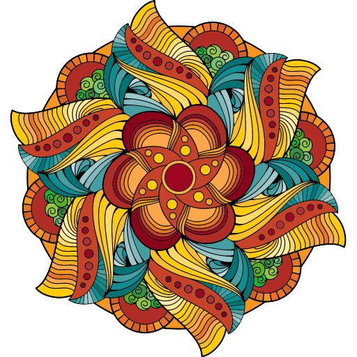 Magischen Mandala zum Ausmalen
