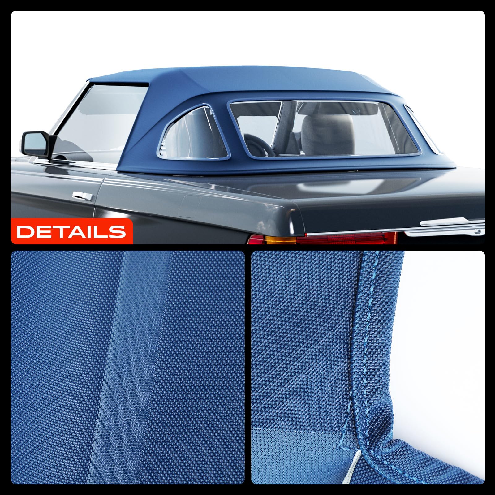 Frankberg Capote soft top Compatibile con SL R107 380 SL 450 SL 560 SL 1972-1989 Cabriolet Replace# MBZ1074651-651,MBZ107546-11