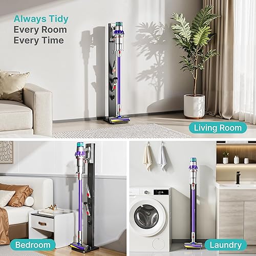 Miniatura 7 de PEGZONE Soporte para aspiradora, compatible con aspiradoras inalámbricas Dyson Gen5 V15 V12 V11 V10 V8 V7 V6, soporte de accesorios para aspiradora