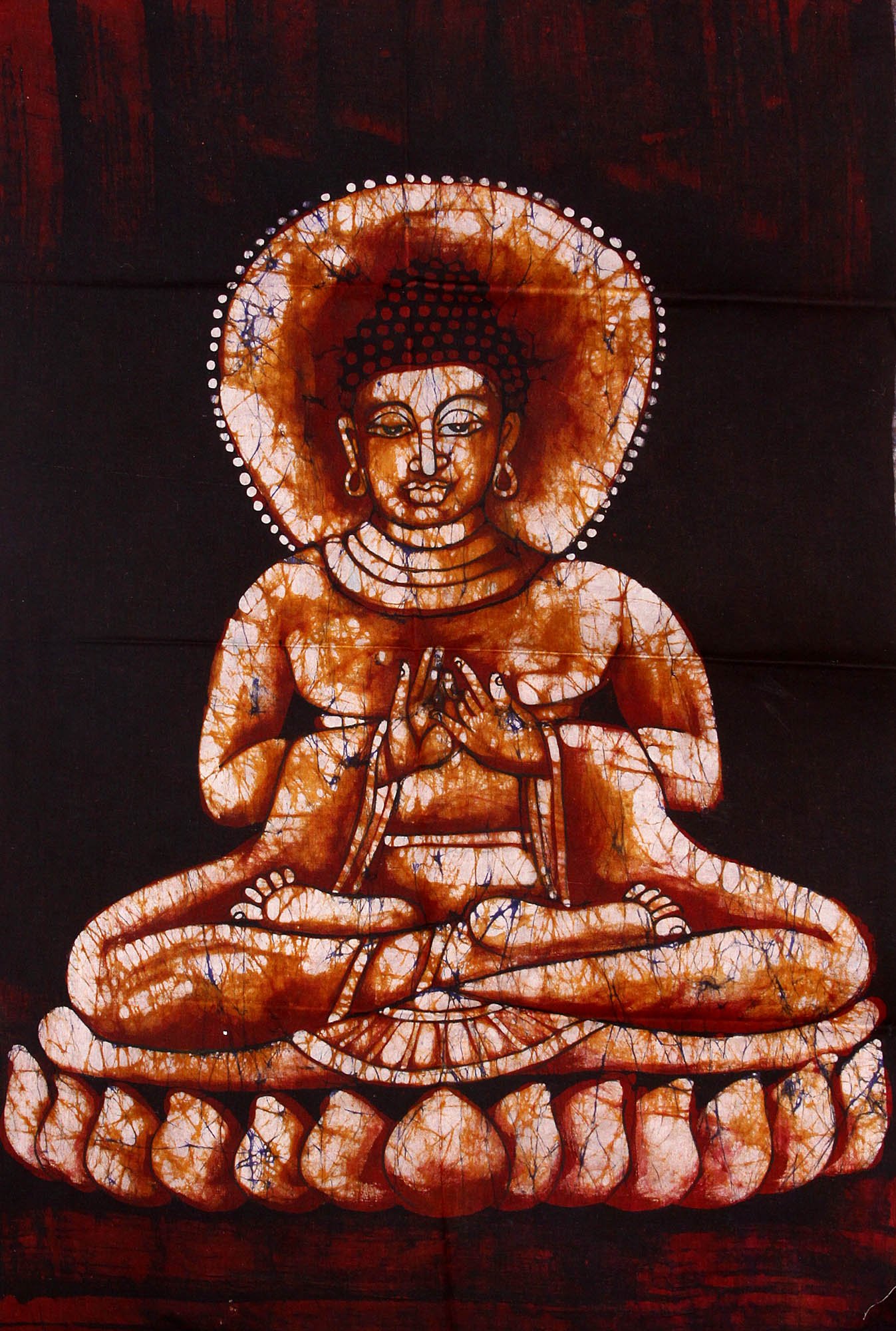 Batik Bouddha sur coton pour harmoniser les énergies de la maison