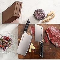 Vista 6 de Cangshan HELENA Series Juego de cuchillos forjados de acero alemán (3 piezas, negro)