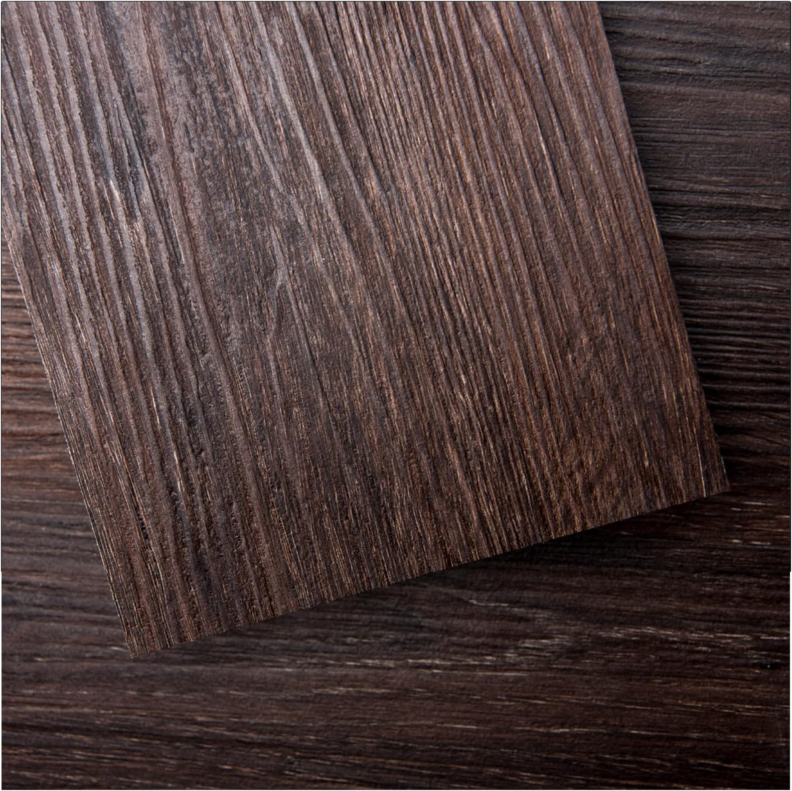 Art3d Peel and Stick Floor Tile Vinyl Wood Plank 36-Pack 54 Sq.Ft, Brown Stone, Rigid Surface Hard Core Easy DIY Self-Adhesive Flooring