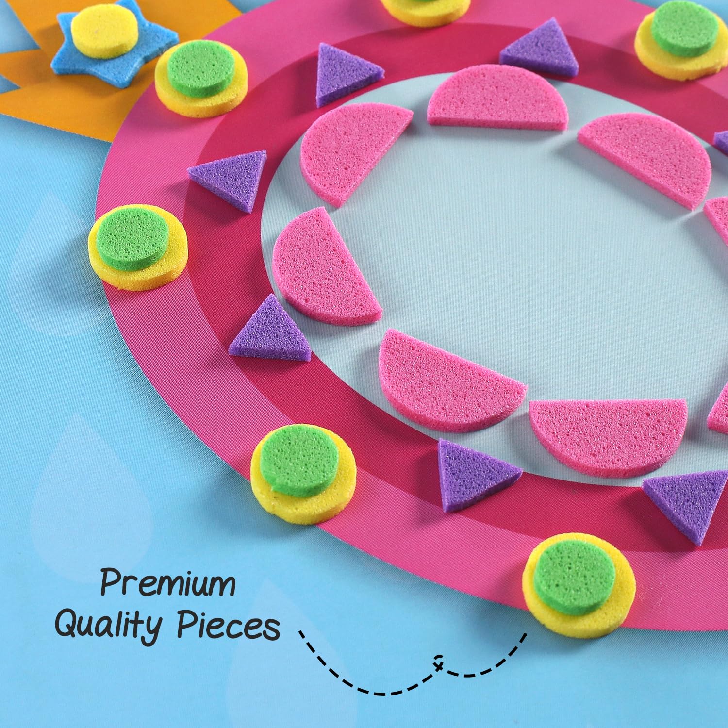 Intelliskills Premium Foam Craft Kit for Kids,DIY Felt Craft Kits Set for Fun & Creativity,Art & Craft Kit for Boys & Girls,Preschool Educational DIY Activity for 3-6 Years,BIS Certified,Birthday Gift (Princess) - Image 5 thumbnail