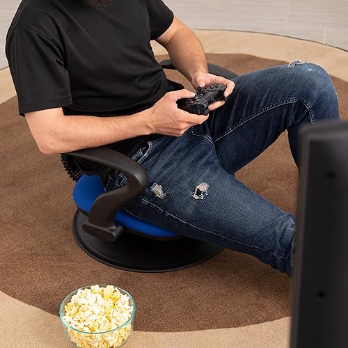 Miniatura 6 de Norwood Commercial Furniture - NOR-ENI200GR-SO - Silla de suelo acolchada giratoria de 360 grados con respaldo y brazos para profesores estudiantes