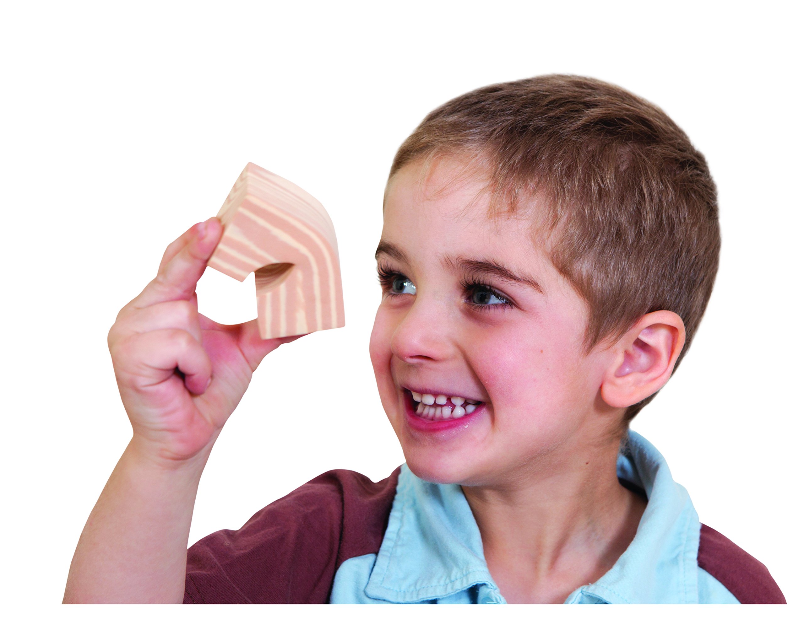 Edushape – Ed 716071 – Edu Blocks imitación Madera 80 Piezas – Juego de construcción