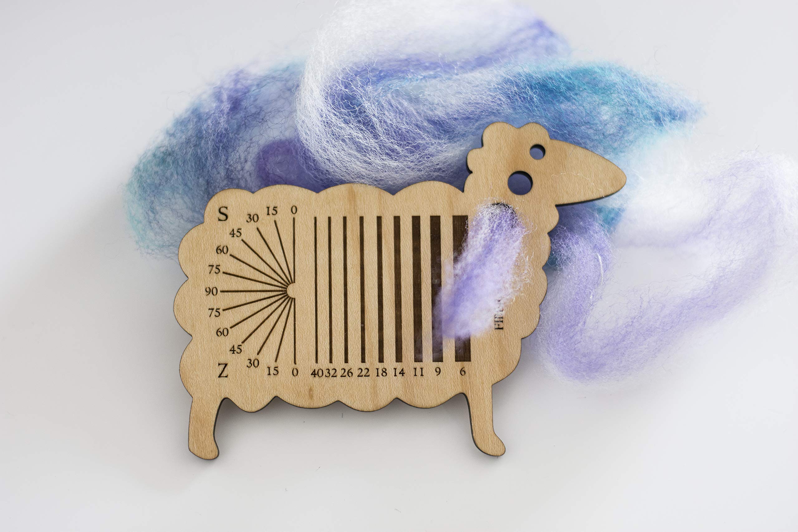 Sheepy Spinner's Multitool - Spinning Control Card with Twist Angle and Diz