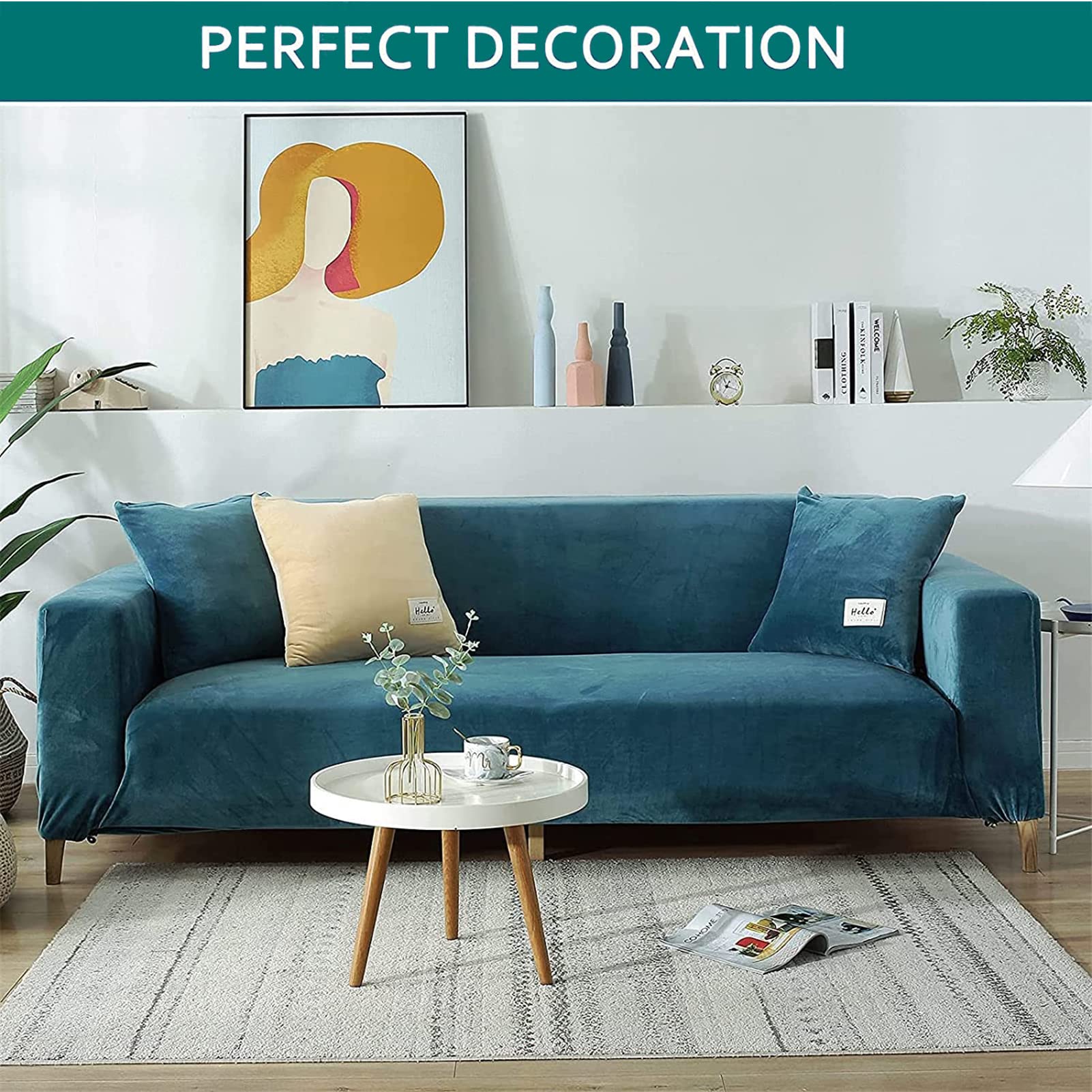 Seat Sofa Klippan Green Velvet Loveseat Cover Velvet Plush Sofa