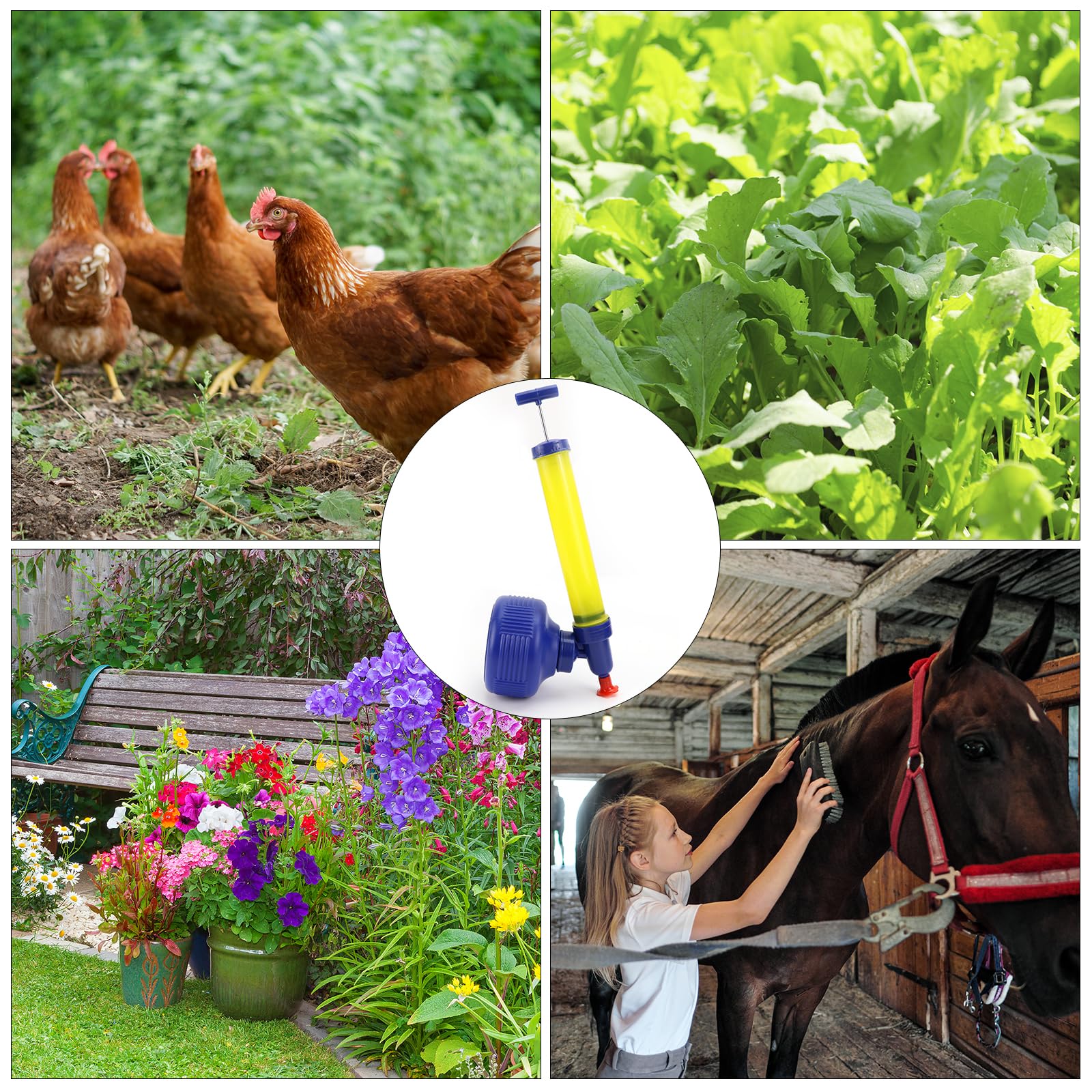BINYI Pulverisateur a Main Pulvérisateur de Poudre de Terre de Diatomées pour Poulets Pulverisateur de Jardin Pompe de Pulvérisation pour Insecticide Poudreuse Anti-Insectes Volants
