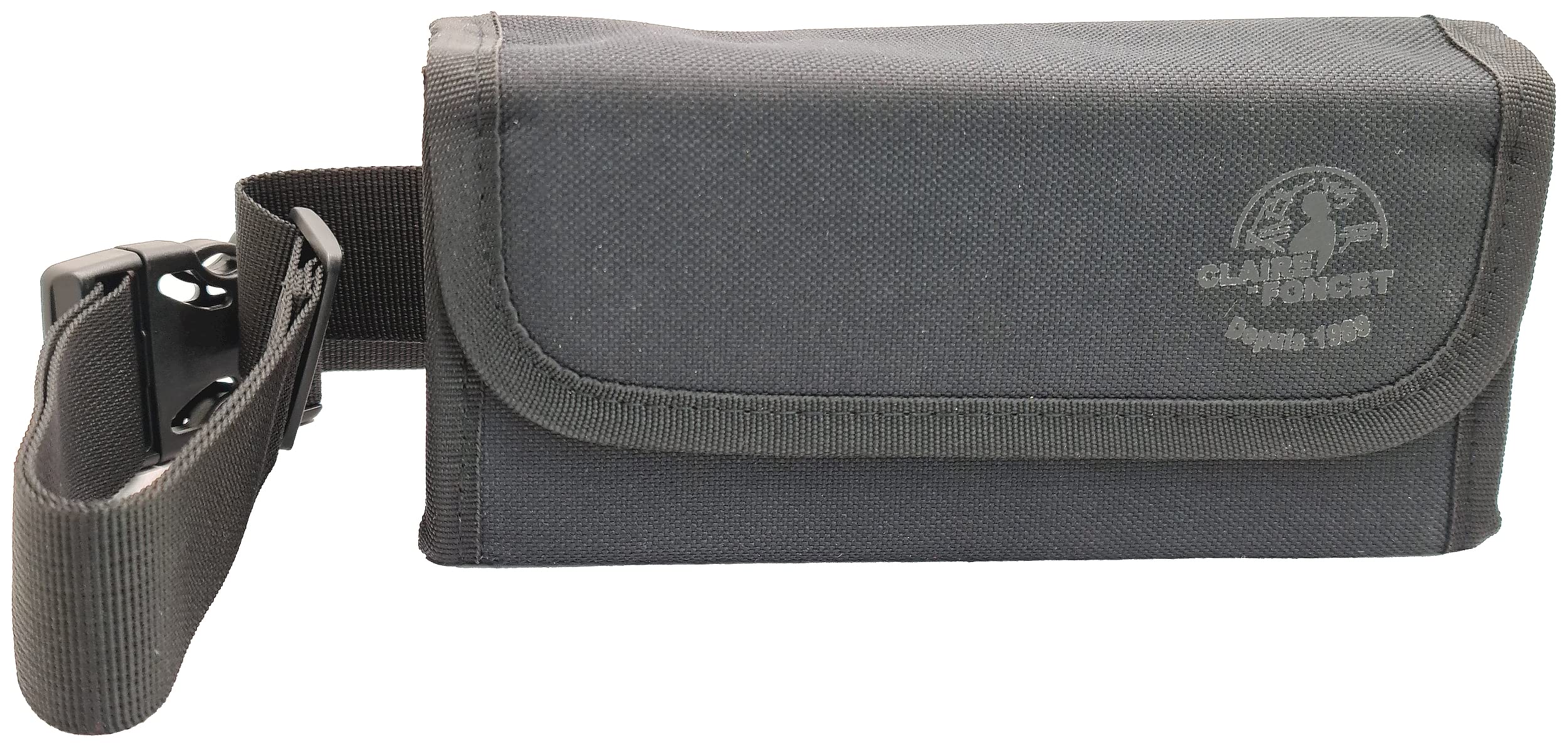 Sacoche Banane Serveur en Toile Tissu polyester, Avec Monnayeur Distributeur 5 Pièces d'Euros gradué et transparent, 1 compartiment zippé, Fermeture par Aimants, idéale Serveur