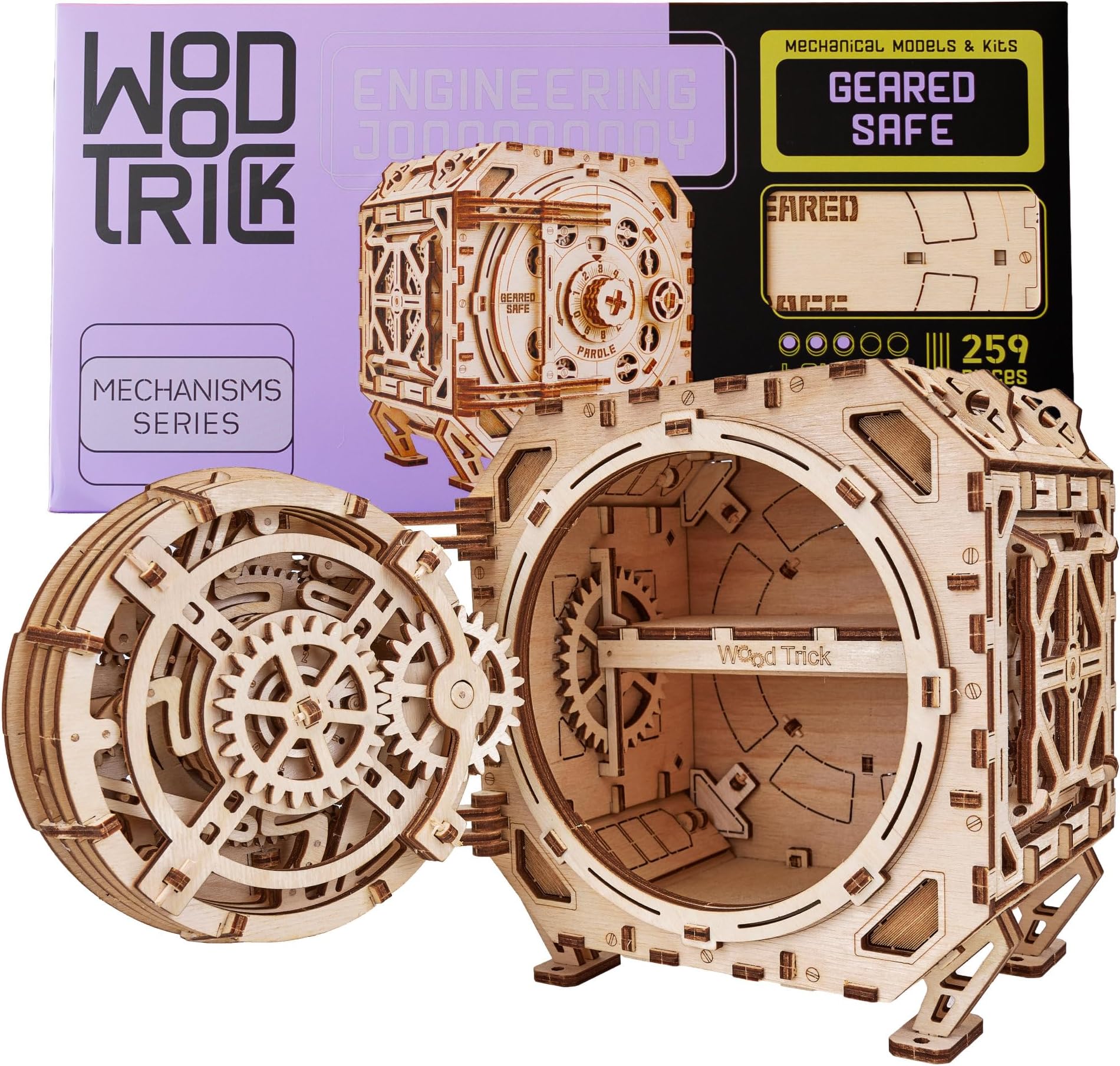 Wood Trick Safe Locker Puzzle Box 3D Wooden Puzzles for Adults to Build