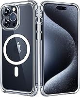 Vista 14 de Mkeke Funda Magnética Diseñada para iPhone 15 Pro, Compatible con MagSafe, Resistente al Amarilleo, Protección contra Caídas de Grado Militar, Funda