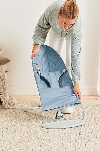 Miniatura 84 de BabyBjörn Bouncer Bliss Silla de rebote para bebé, Algodón, Azul Midnight
