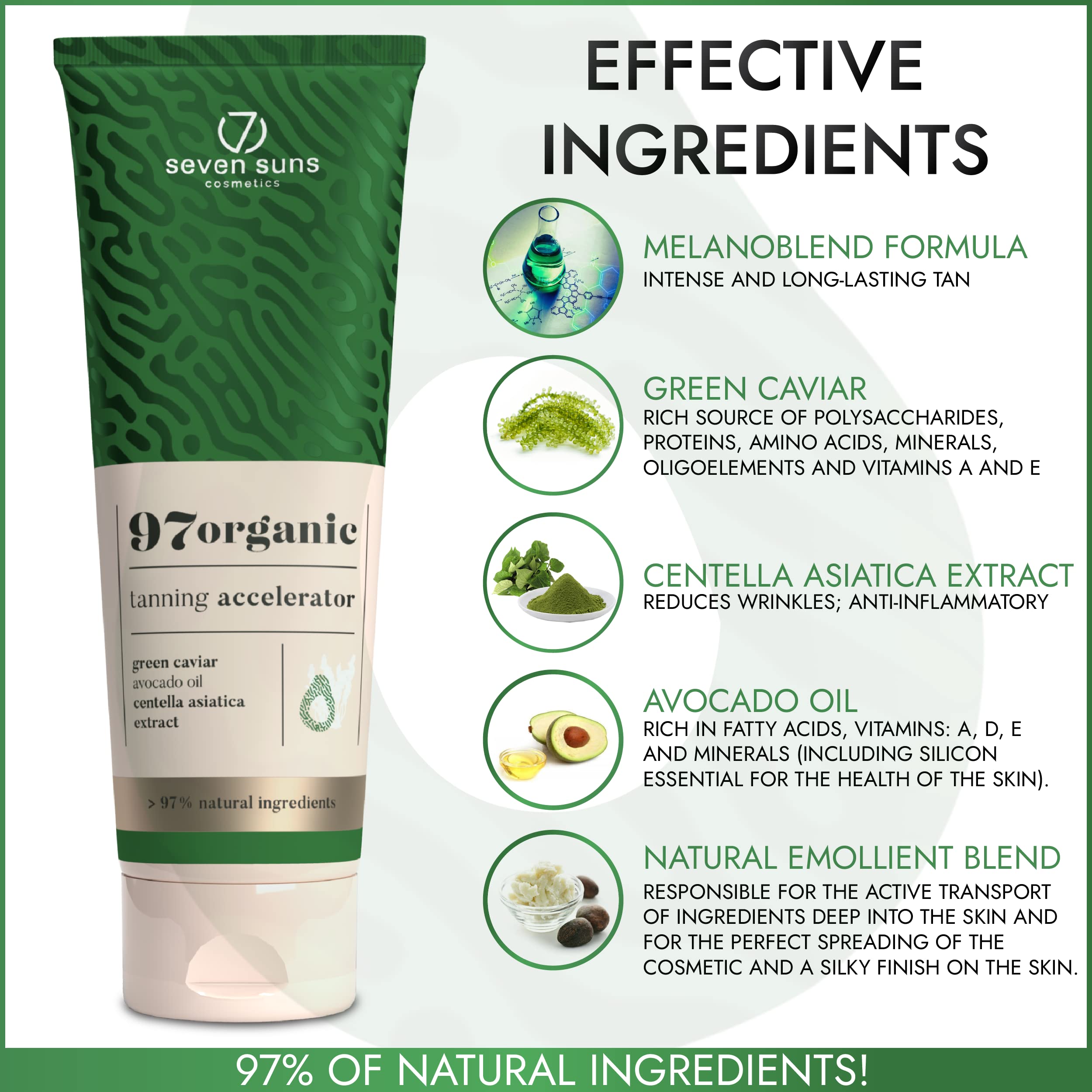 7Suns 97 Acceleratore abbronzante naturale organico