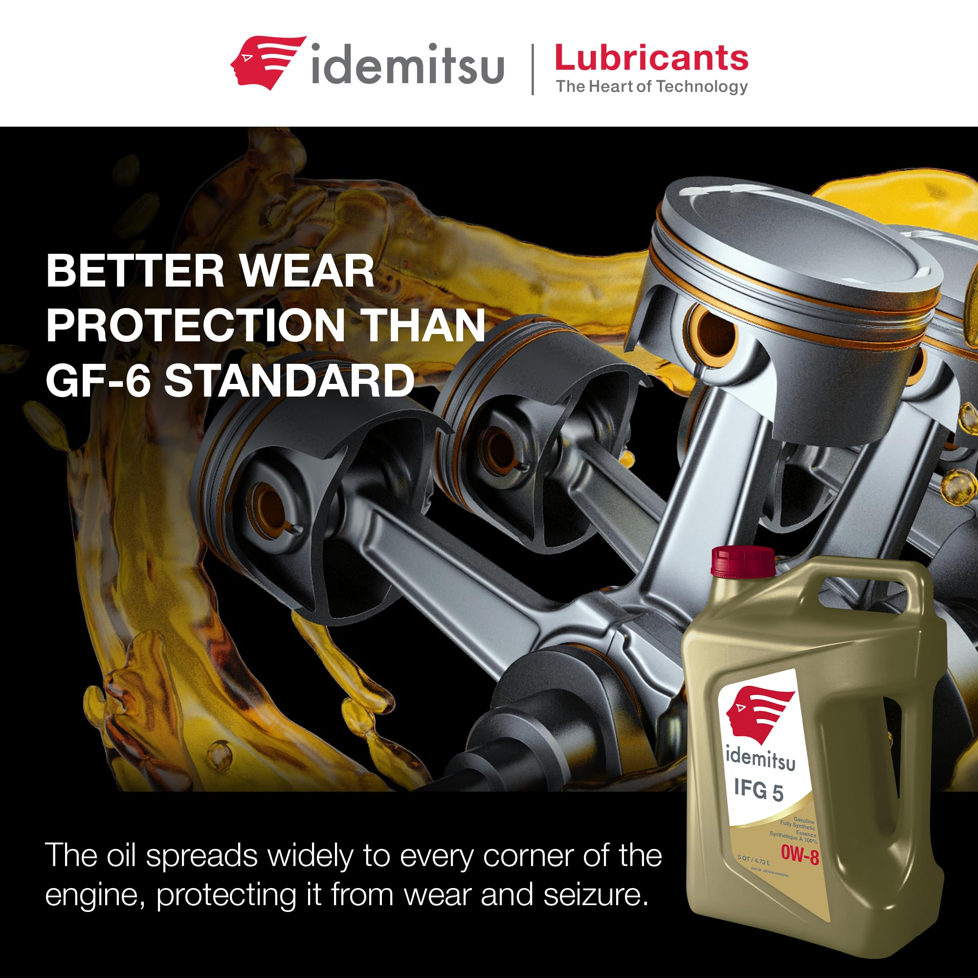 Amazon.com: Idemitsu IFG 5 0W-8 Full Synthetic Engine Oil – 5