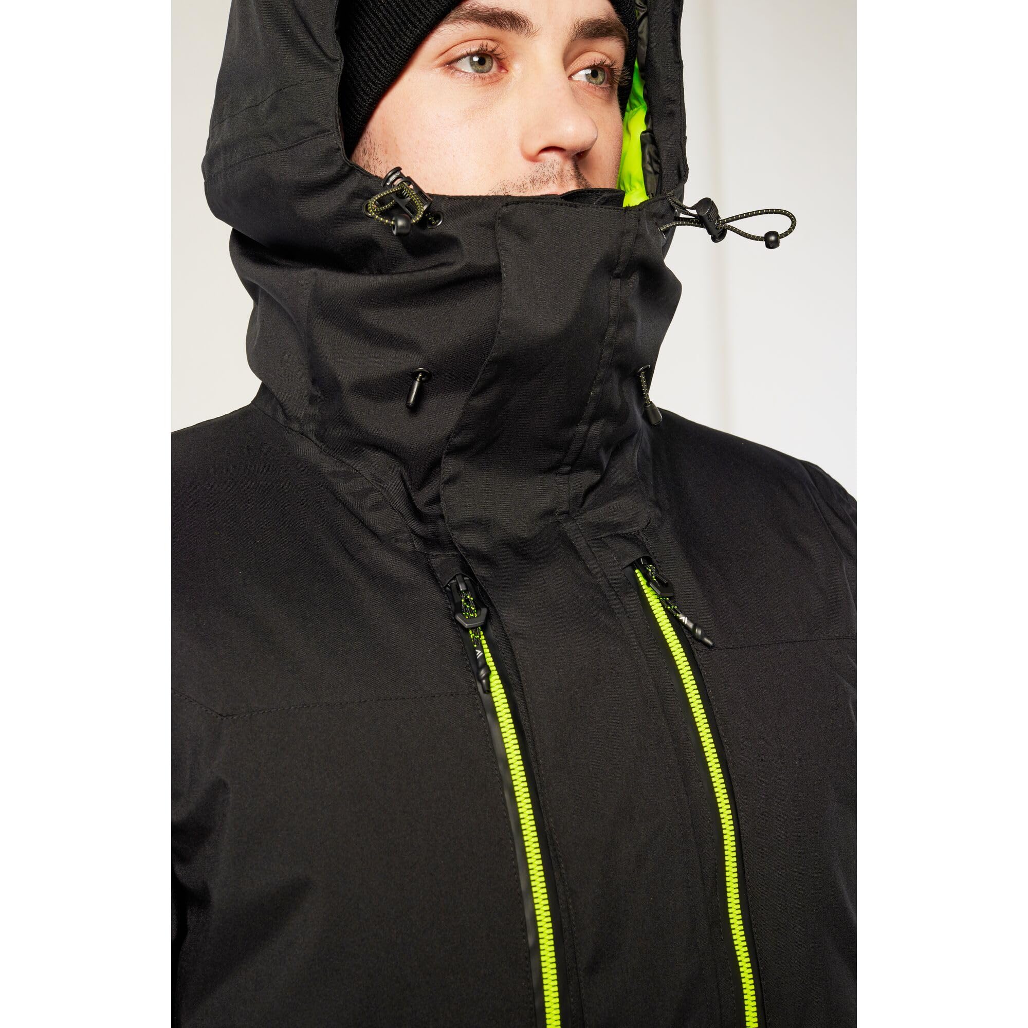 Portwest EV461 EV4 zimowa kurtka robocza, parka, ekstremalnie wodoodporna, elastyczna tkanina, bez PFAS Texpel Splash Eco Finish Panele z podszewką sherpa, wentylacja, regulowany kaptur, certyfikat