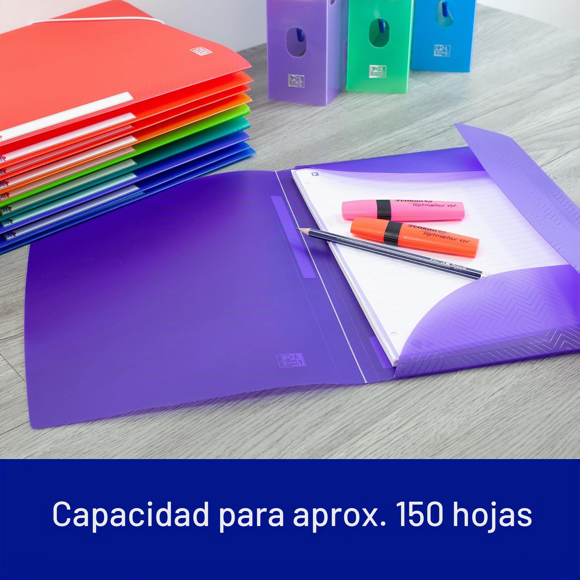 Carpeta Oxford Urban De solapa Multicolor A4 10 Piezas
