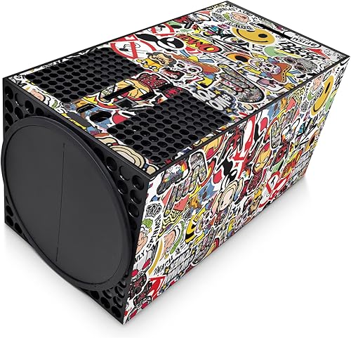 Miniatura 4 de GNG Sticker Bomb Skins Compatible with Xbox Series X Console Decal Vinal Sticker + 2 Controller Set