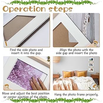 Amazon.co.jp: KKONHII 5x7 コラージュフォトフレーム 壁掛け