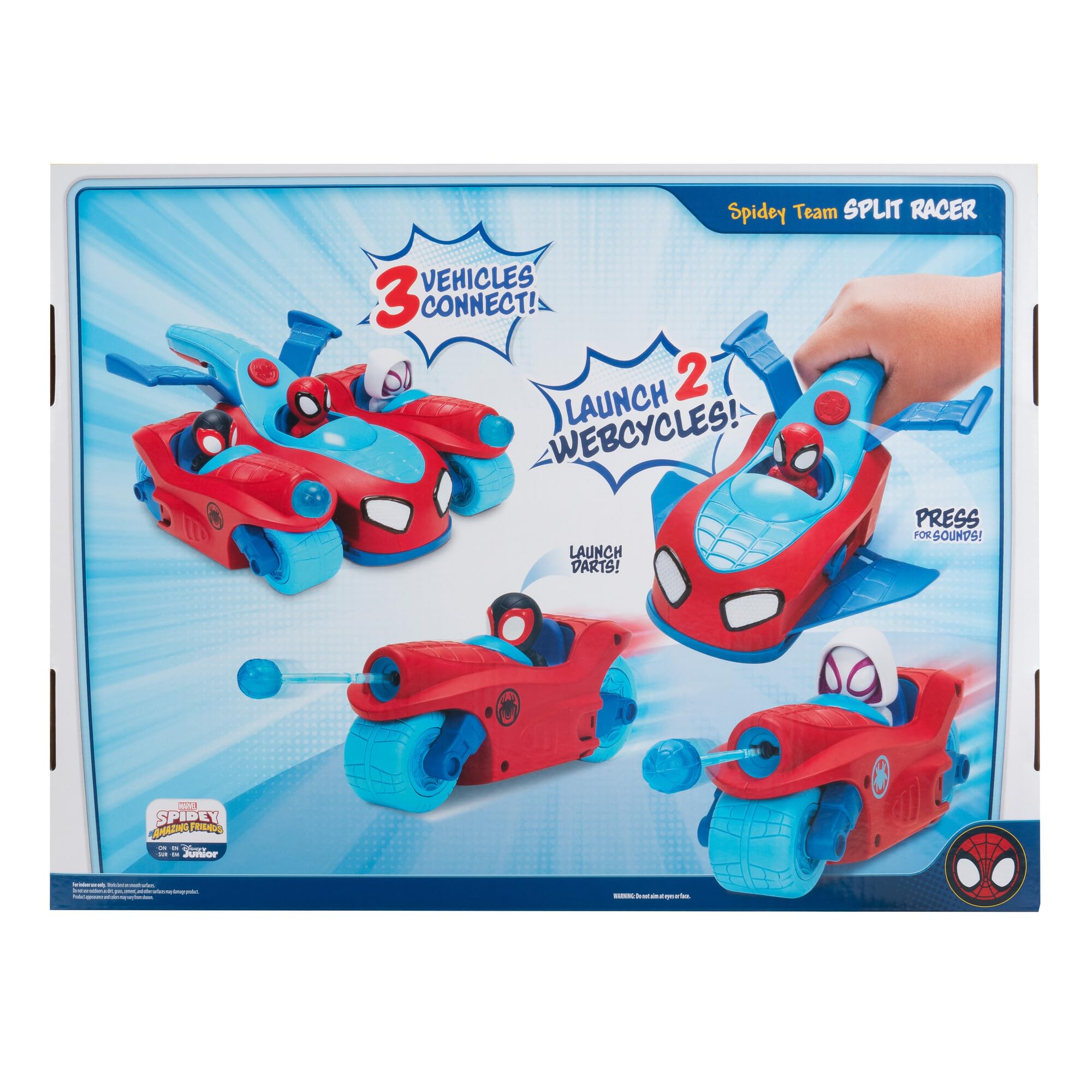 Jazwares GmbH Spidey 3 en 1 vehículo - Jet+2 Motocicletas
