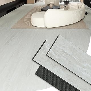 24.02 Sq.Ft Luxury Vinyl Flooring Plank Click‑Lock SPC Waterproof Interl...