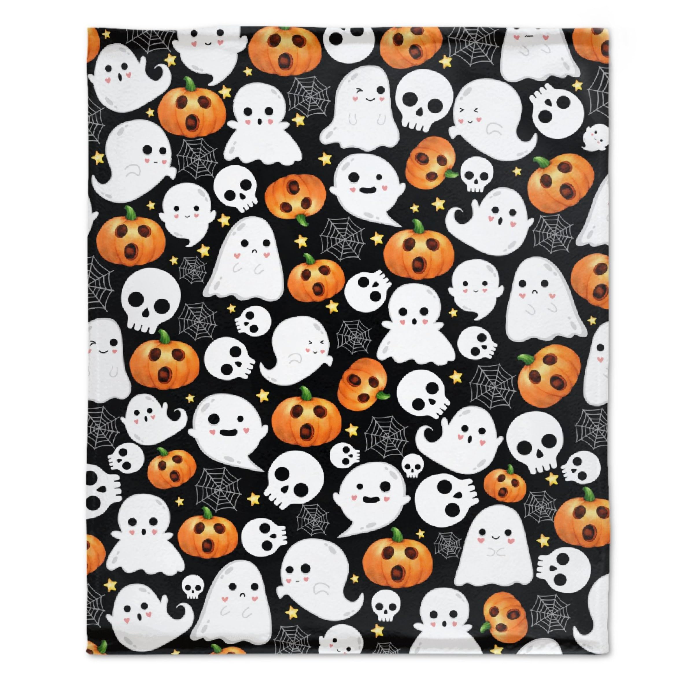 Ottoy Halloween Ghosts Blanket Gifts Plush Fuzzy Cozy Soft Lightweight Blankets for Couch Air-Conditioning Quilts Decor Blanket for Chirstmas Gifts 80
