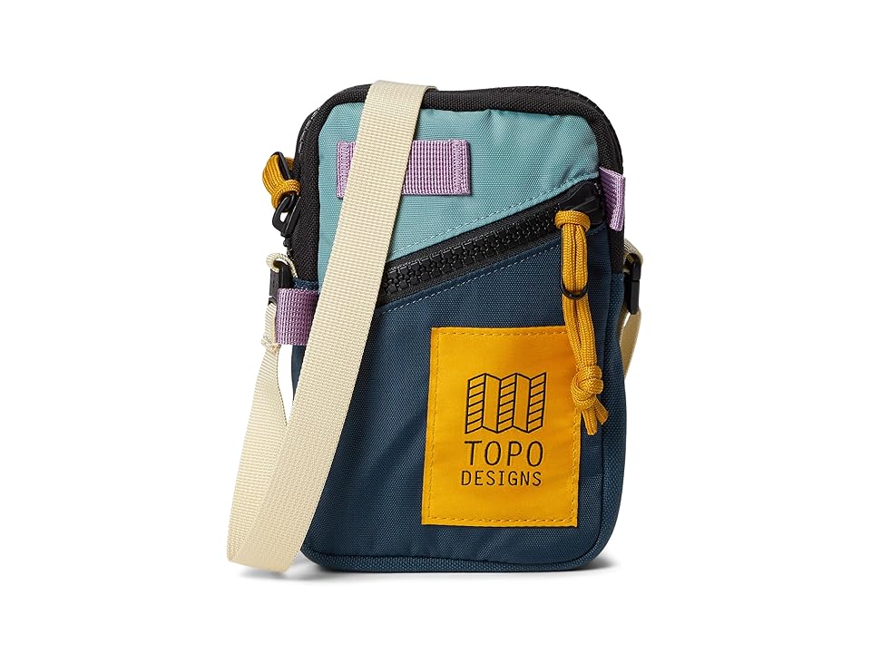 Topo Designs Mini Shoulder Bag (Pond Blue/Sage 1) Cross Body Handbags INTERNATIONAL SHIPPING