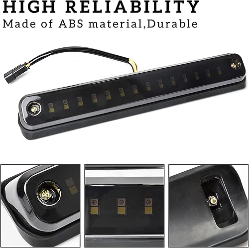 Miniatura 4 de KEWISAUTO Tercera luz de freno LED para Chevy y GMC serie CK, luz de freno central trasera de montaje alto para Chevy Silverado 1988-1998GMC C1500