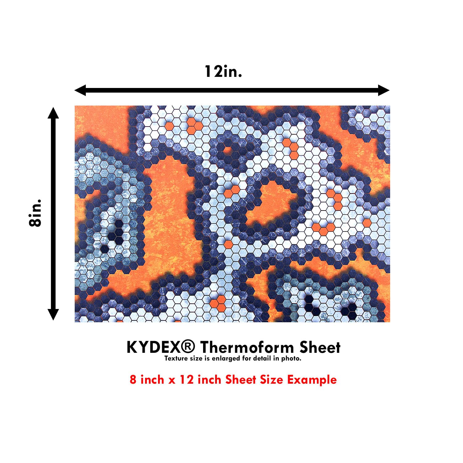 KYDEX ® Sheet - TOPO Map - Chocolate Brown/Black - Infused - (.080) - (8in X 12i 5 thumbnail image