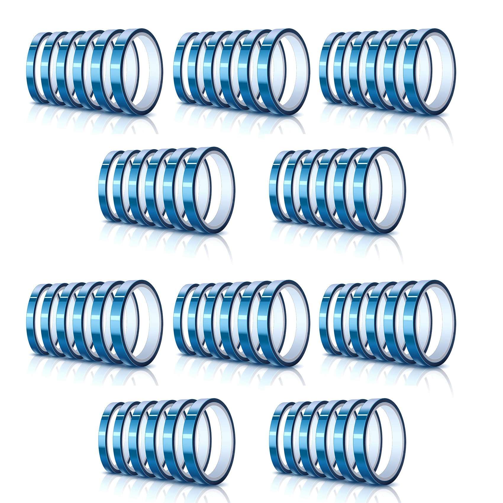 60 Rotoli di Nastro Adesivo Ad Alta Temperatura, Nastro Adesivo Termico nel Vinile, Sublimazione Resistente al, per Trasferimento Termico B