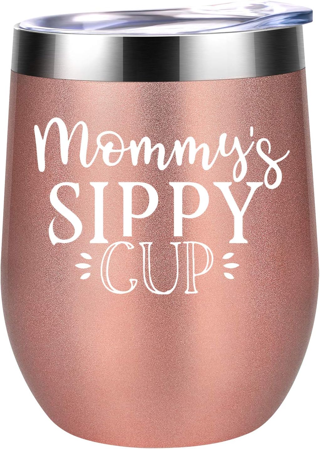 Gifts for Mom - Mommy's Sippy Cup - Funny Mom Gifts from Daughter, Son - Mom Birthday Gifts - Mothers Day Gifts for Mom, New Mom, Best Mom, Pregnant Mom, Mom to be, Mama - Coolife Mom Wine Tumbler