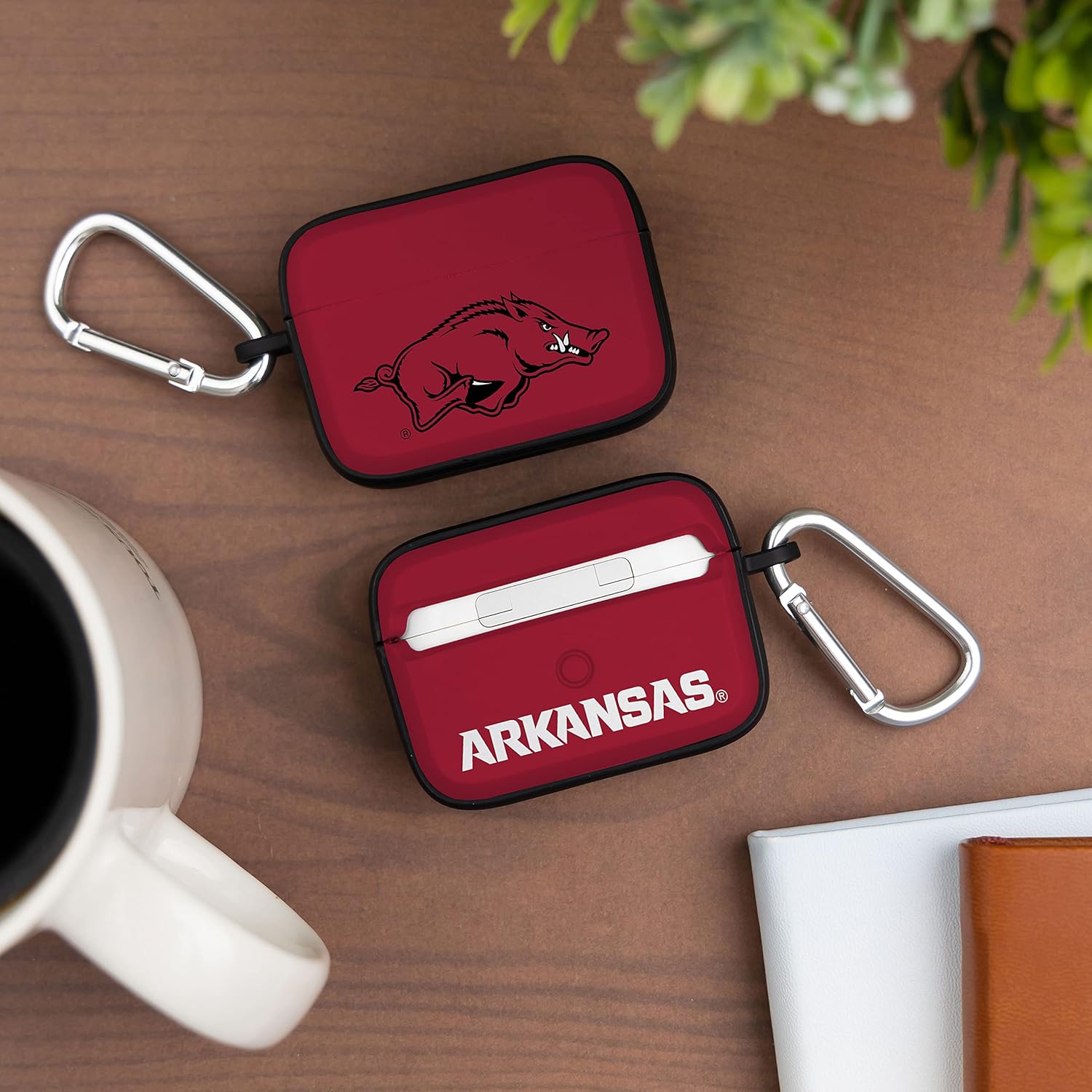 Affinity Bands Arkansas Razorbacks HDX Case Cover Compatible with Apple AirPods Pro 1 & 2 (Classic)