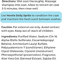 Vista 6 de Nootie - Champú para mascotas para pieles sensibles - Revitaliza la piel seca y el pelaje - Ingredientes naturales - Champú suave para perros