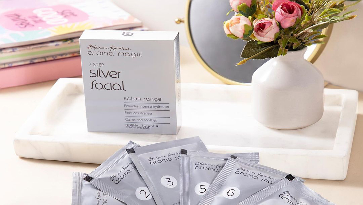Amazon.com: Aroma Magic Silver Facial Kit | 7 Step Facial with