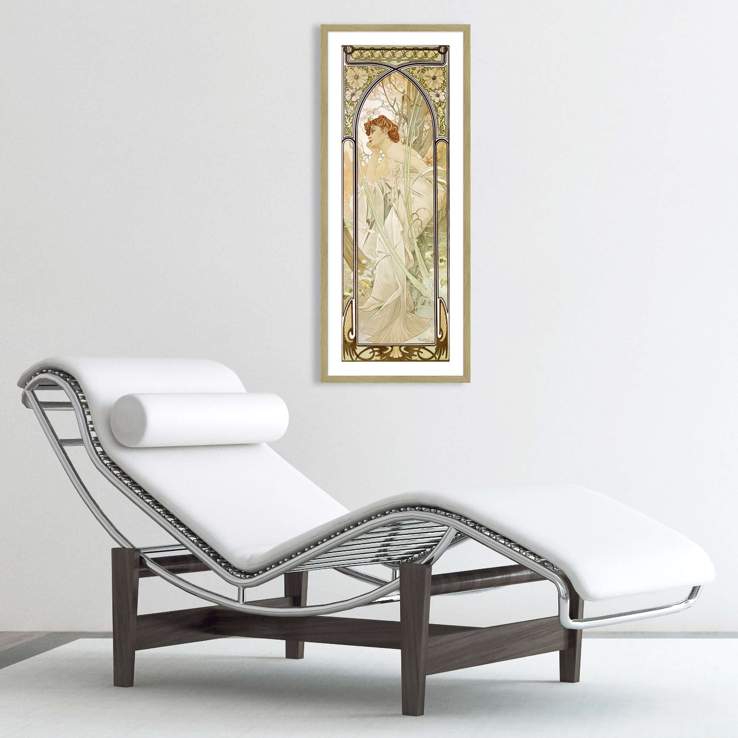 ART PRINT CAFE' Quadro liberty – Mucha, Momenti della giornata: Sera | Stampa d’arte con cornice rovere.