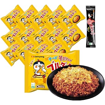 HALAL FOOD Official Burdak Fried Noodles, Bag Noodles, Spicy, Korean