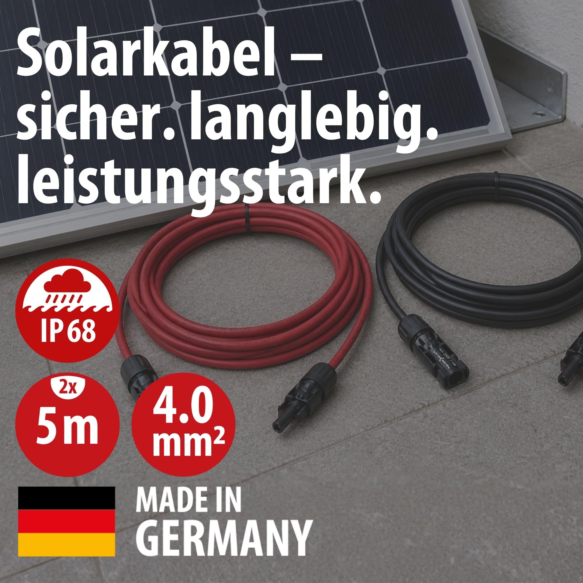Brennenstuhl Cavo di prolunga solare, 4 mm², con connettore MC4, 2 x 10 m